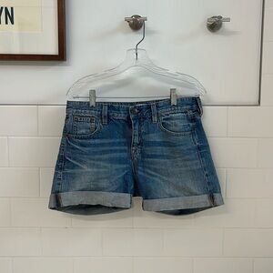 Size 27 J Crew Jean Shorts. Medium Wash.